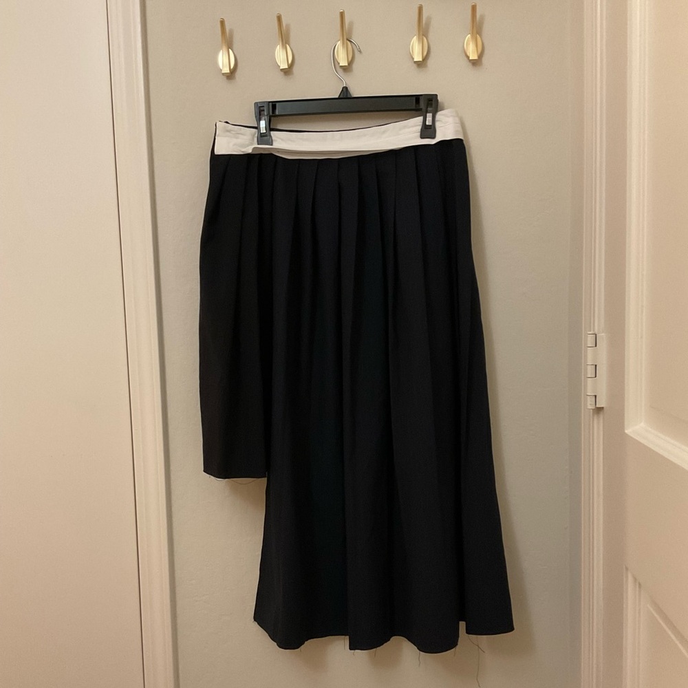 Zara Navy Pinstripe Skirt Sz L